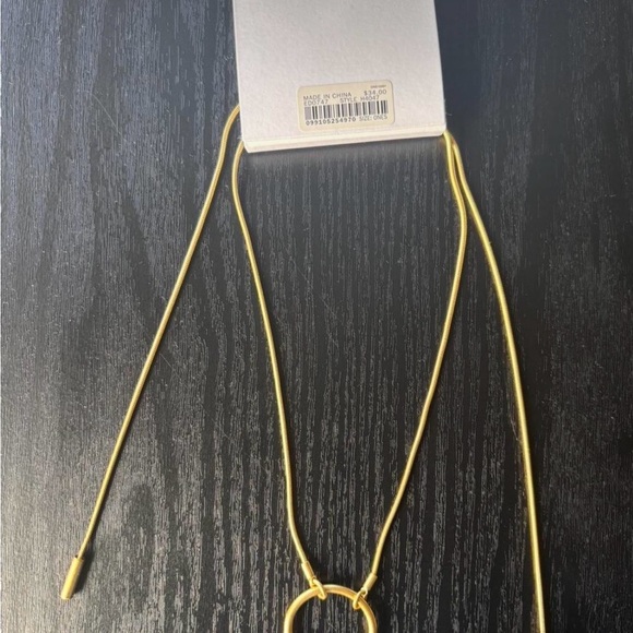 Madewell Gold Circle Pendant Necklace - Picture 2 of 2